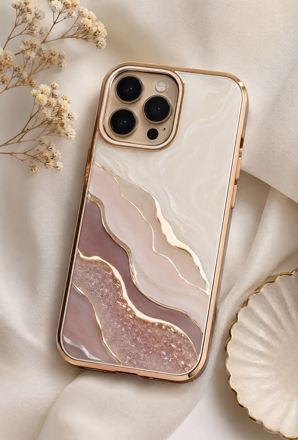 Iphone Luxe Geode Marble Case
