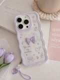 Iphone Lavender 3D Bow Case