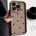 Matte iphone heart case