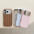 Iphone Korean creative plead leather case