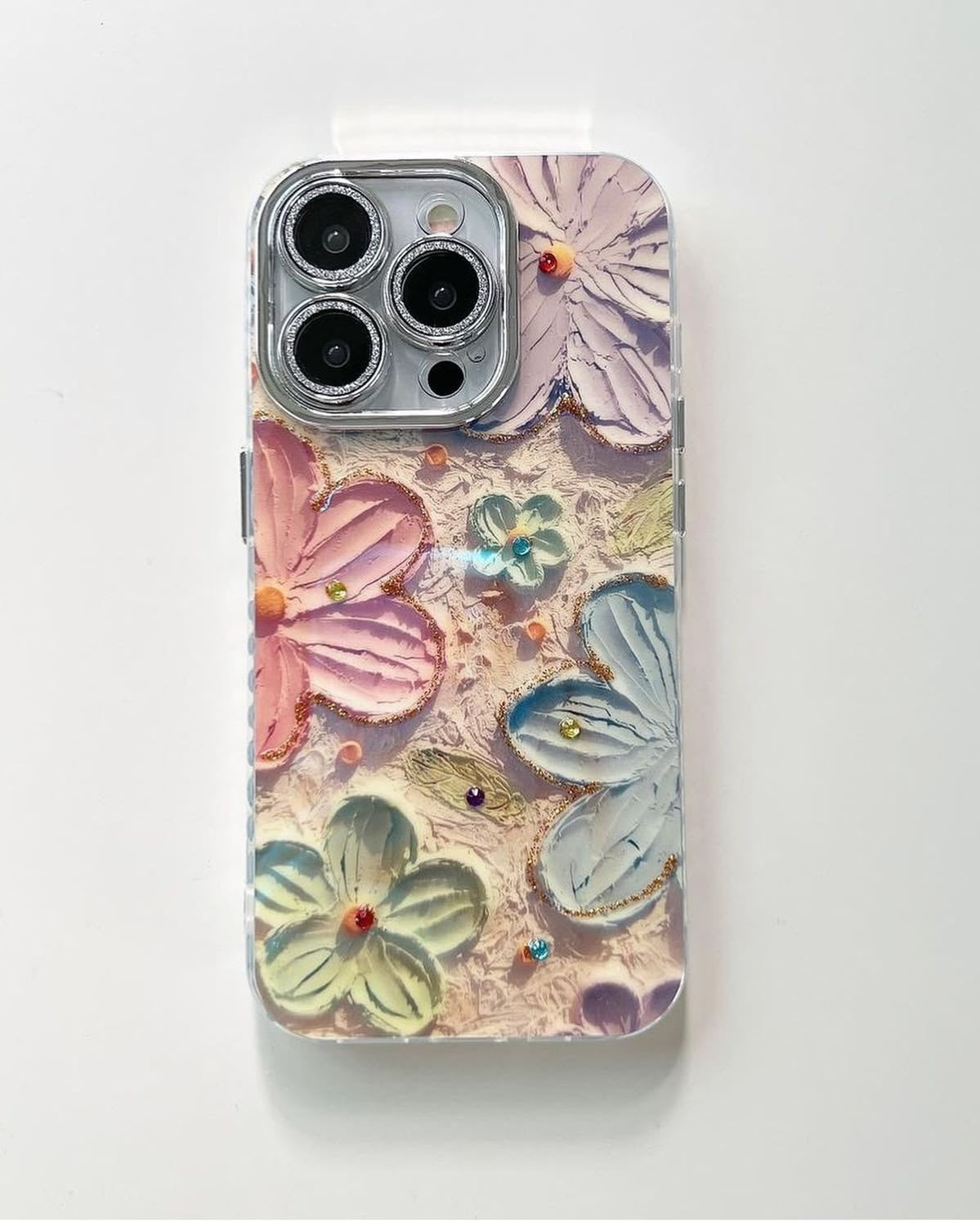 Iphone crystal flower case