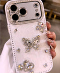 WHITE CRYSTAL BUTTERFLY CASE