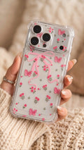 Pink Ribbon Butterfly iPhone Case |
