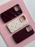 Burgundy Wavy iPhone Case