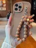 Taupe Wavy iPhone Case |