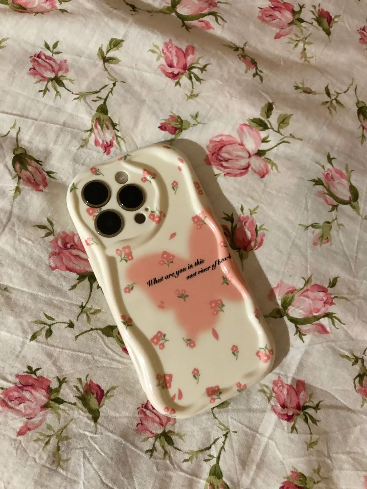 Tulip love heart butterfly case