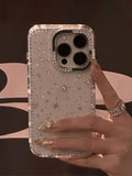 Celestial Star Glitter iPhone Case | Clear Rhinestone Bling Aesthetic Phone Cover